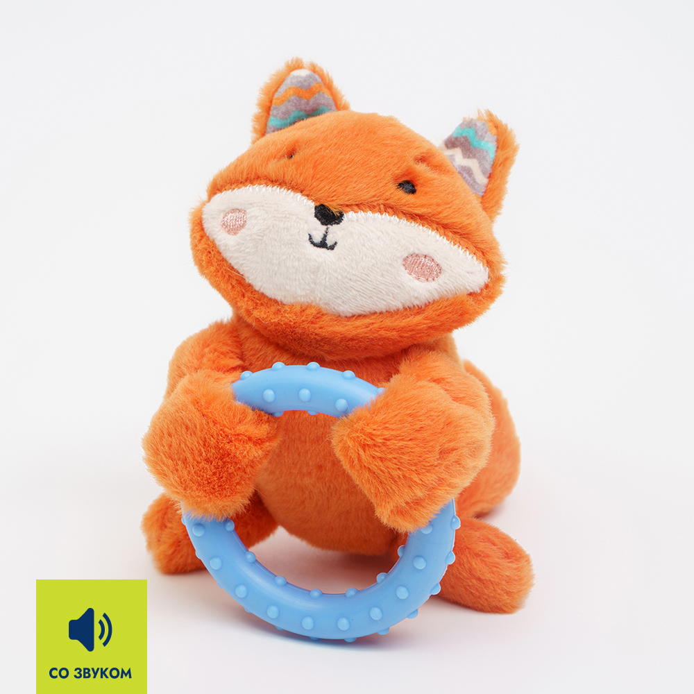 

RURRI Игрушка для собак Лисичка, 18х7х7,5 см, Разноцветный