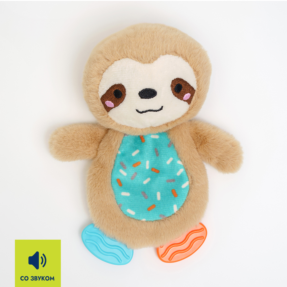 

RURRI Игрушка для собак Ленивец, 15х13х5 см, Разноцветный