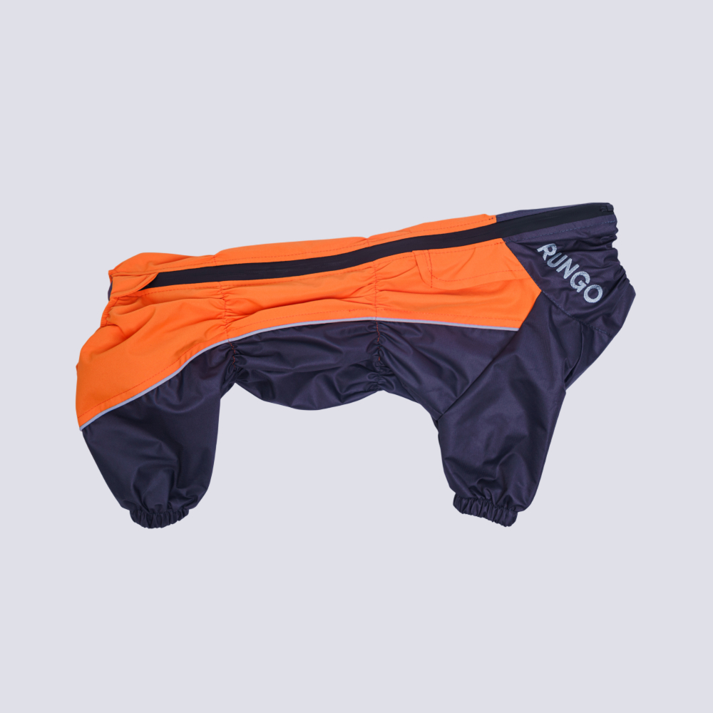 

Rungo Дождевик для собак породы такса средняя, обхват шеи 38 см, обхват груди 57 см, длина спины 38 см, серый (девочка)