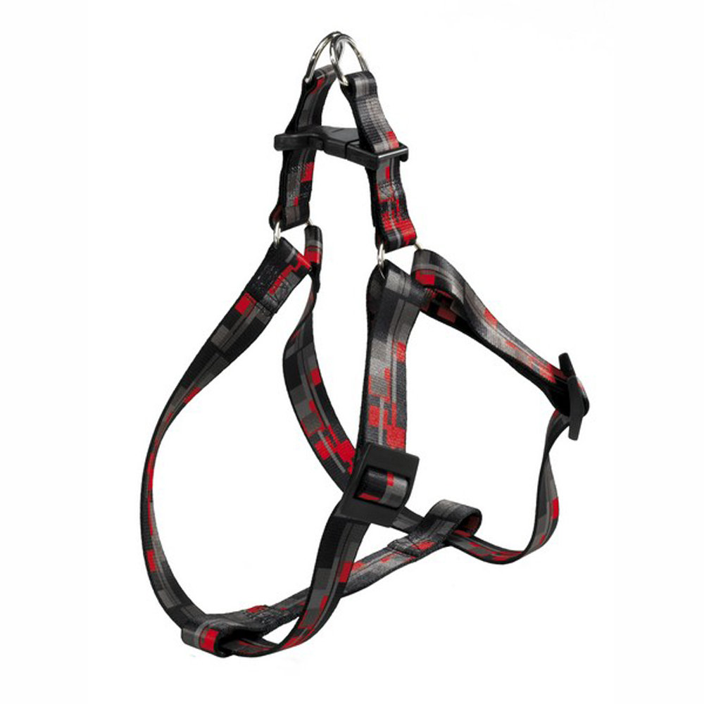 

Ferplast Шлейка для собак нейлоновая Arlecchino P, Medium, обхват груди 45-63 см, ширина 20 мм, Разноцветный