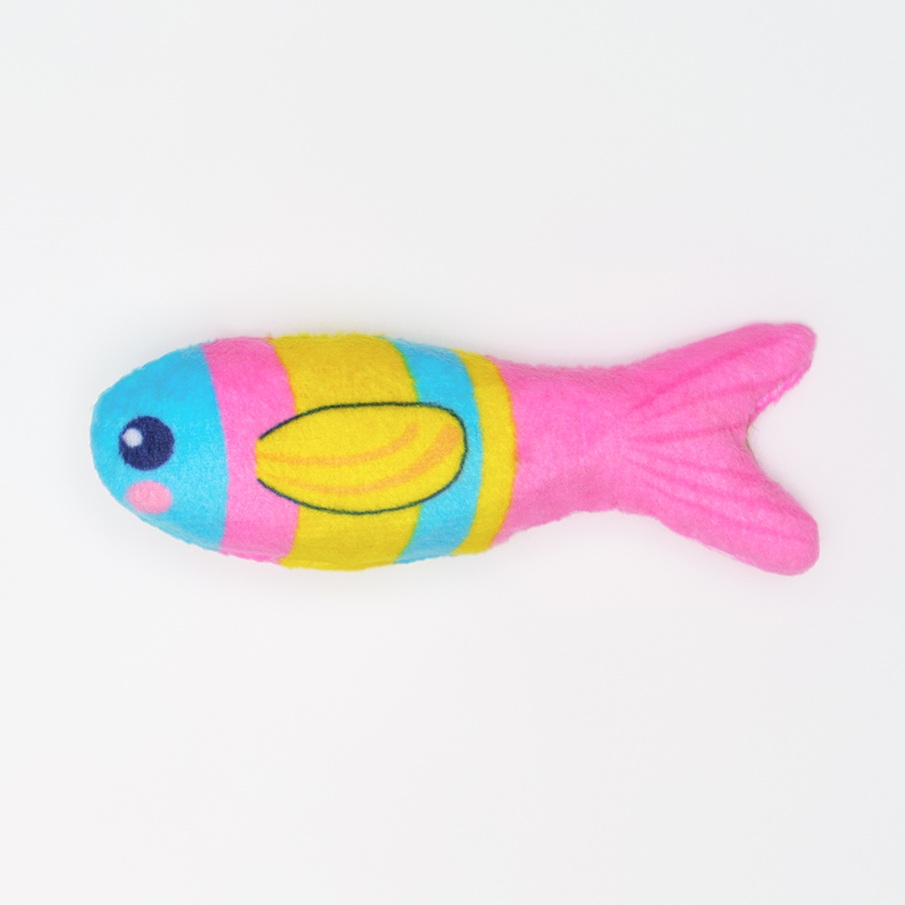 

RURRI Игрушка для кошек Рыбка, 10х3,5х2,5 см, Разноцветный