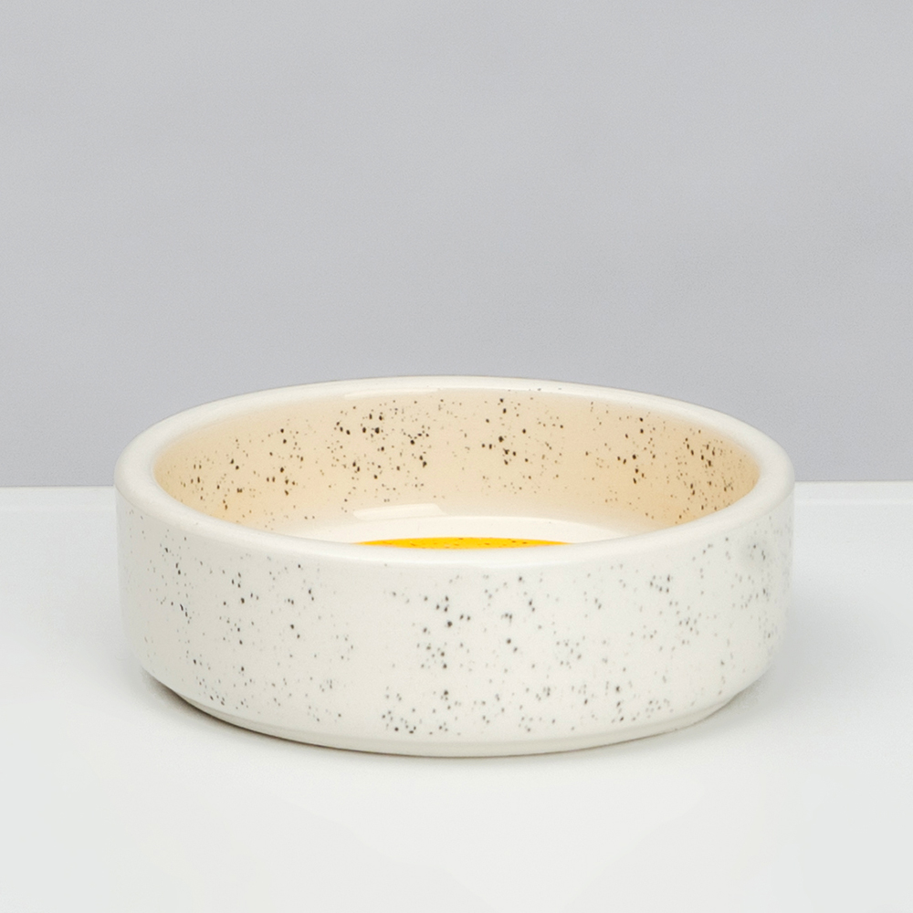 

Petmax Миска керамическая для грызунов Желтый полукруг, 100 мл, желтый