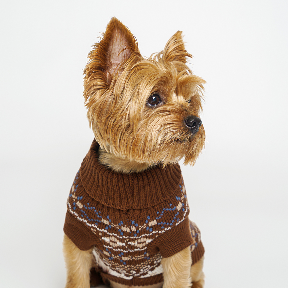 

Petmax Свитер с узорами для кошек и собак, , коричневый