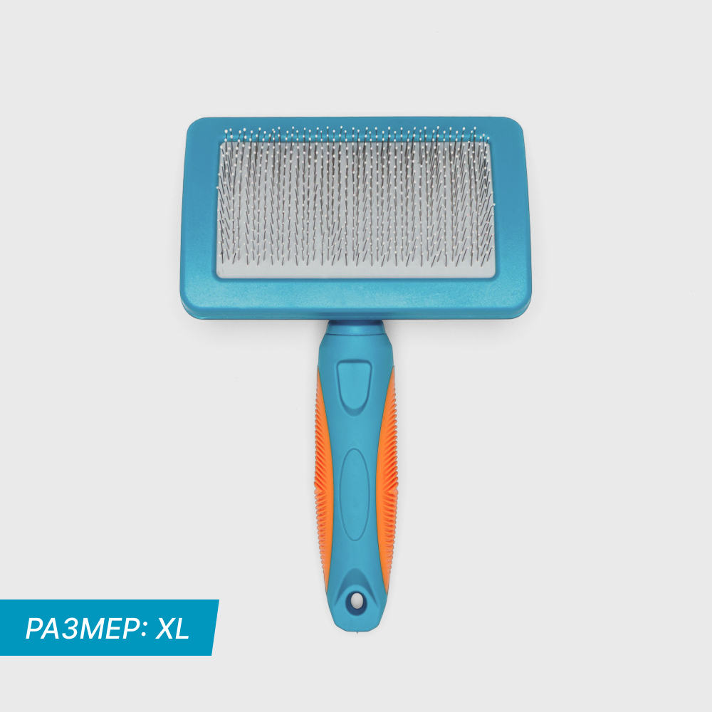 

Petmax Пуходерка пластиковая для кошек и собак, M, Синий