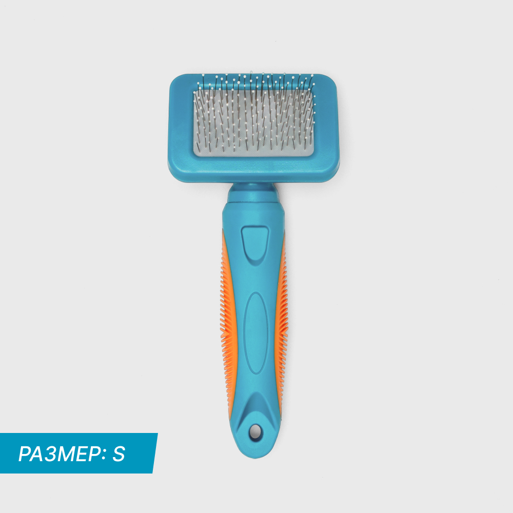 Petmax Пуходерка пластиковая для кошек и собак, S, 16х7 см