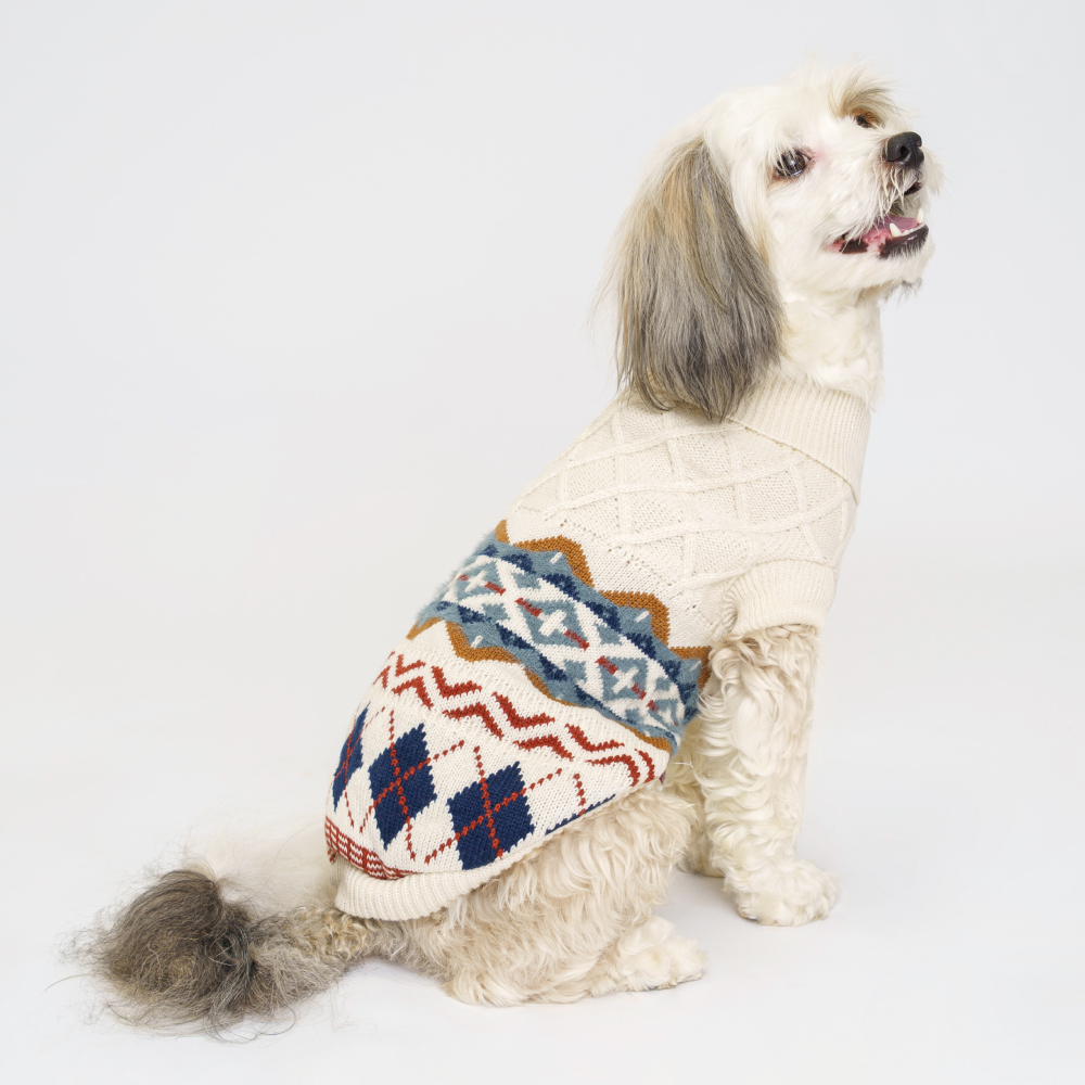 

Petmax Свитер с узорами для кошек и собак, , бежевый