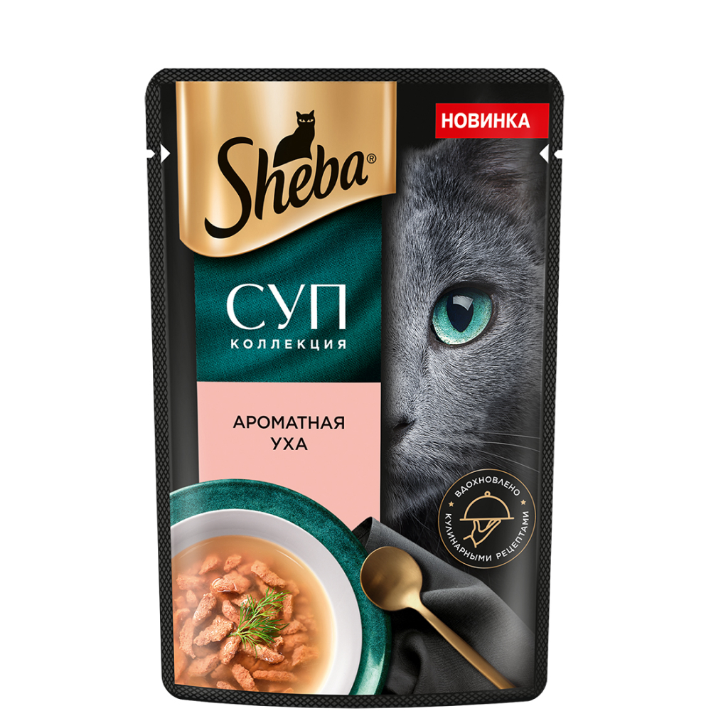 

Sheba Влажный корм (пауч) для взрослых кошек Суп Коллекция, с добавлением форели, 70 гр.