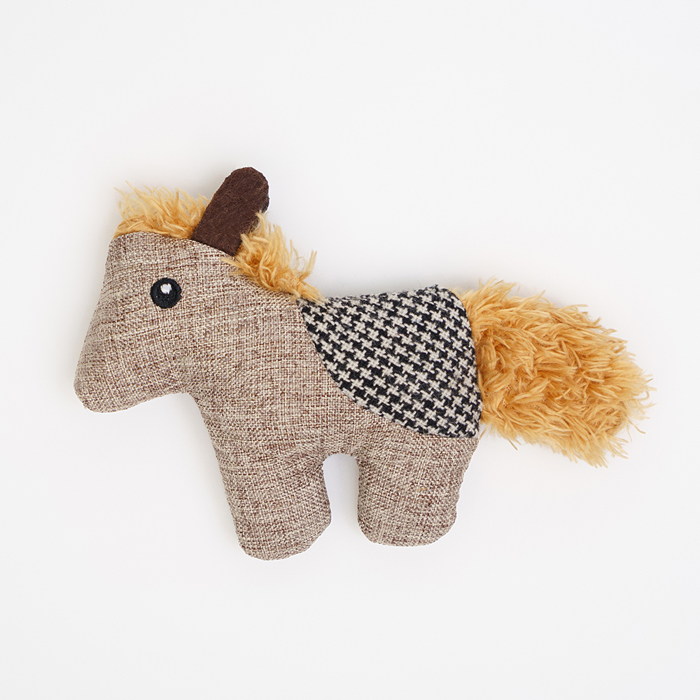 

RURRI Игрушка для кошек Лошадка, 14х3х8 см, Разноцветный