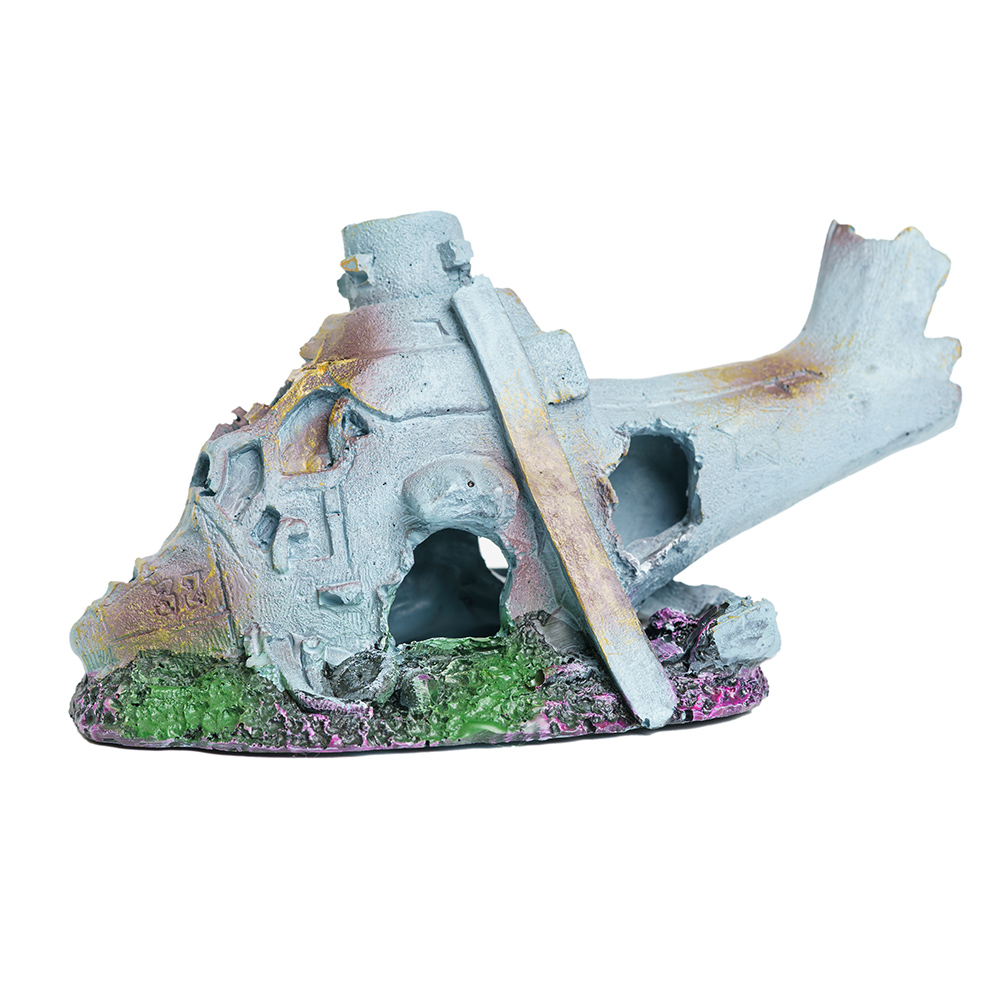 

Aquafantasy Декорация для аквариума Вертолет, 14,5x7x8,5 см