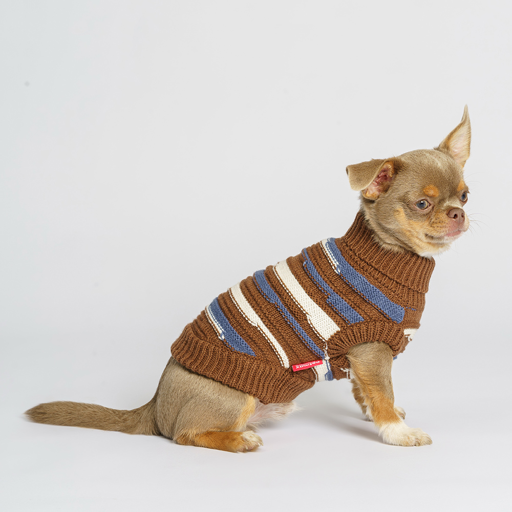 

Petmax Свитер в полоску для кошек и собак, , коричневый