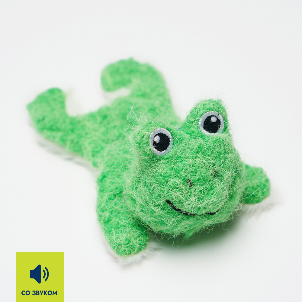 

RURRI Игрушка для собак Лягушонок, 15х8х5 см, Разноцветный