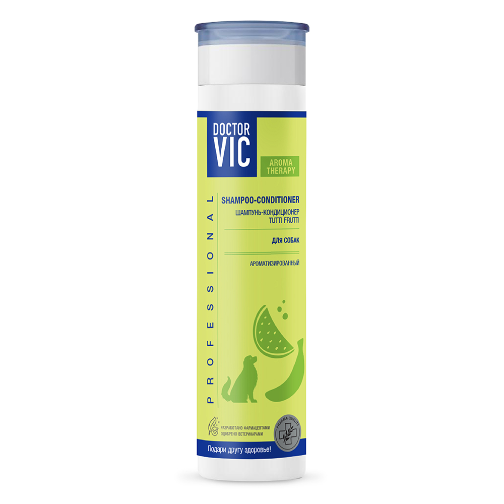 

DOCTOR VIC Шампунь-кондиционер для собак всех пород Tutti Frutti, 250 мл