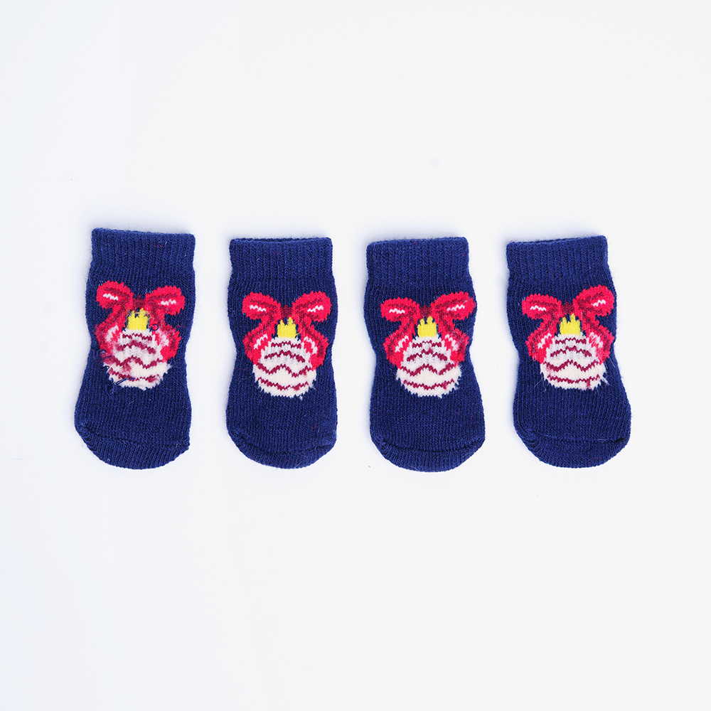 

Petmax Носки для собак Елочный шар, , синие, Синий