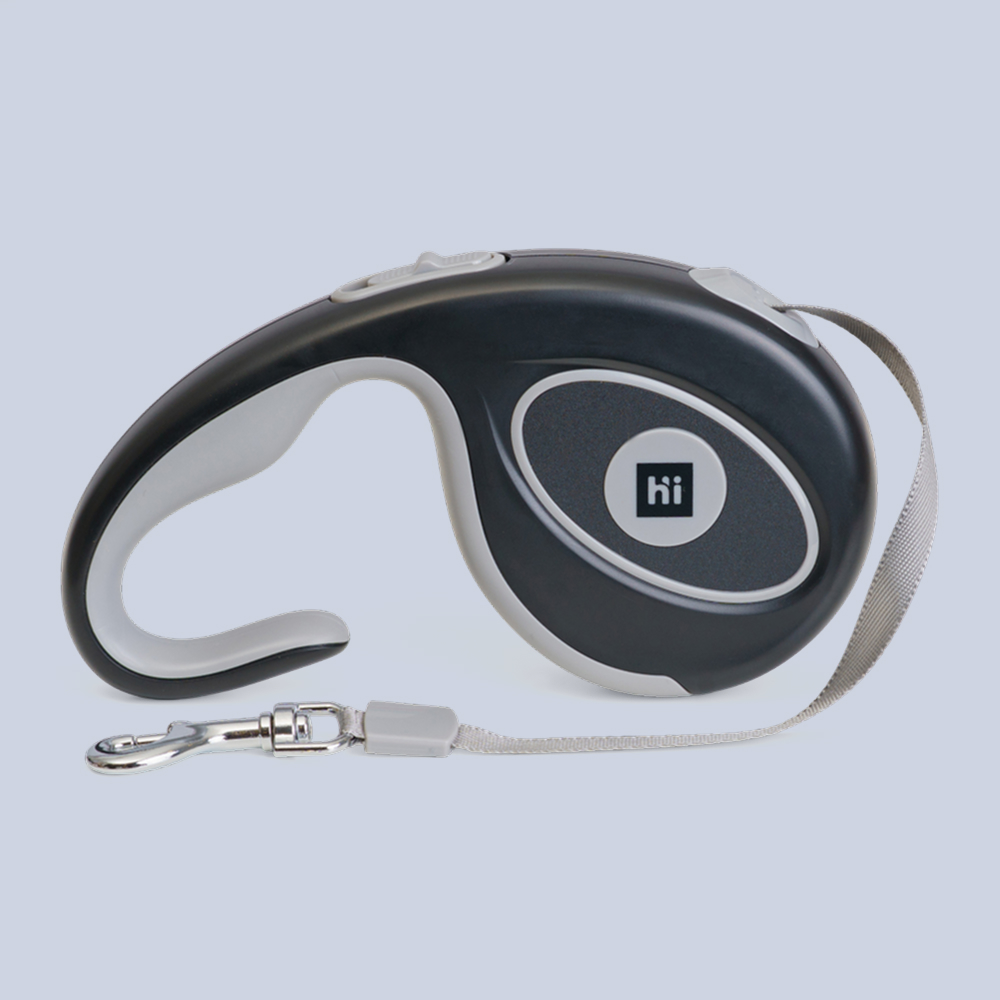 

HiPet Рулетка для собак, , ремень 5 м, 20 кг, черный