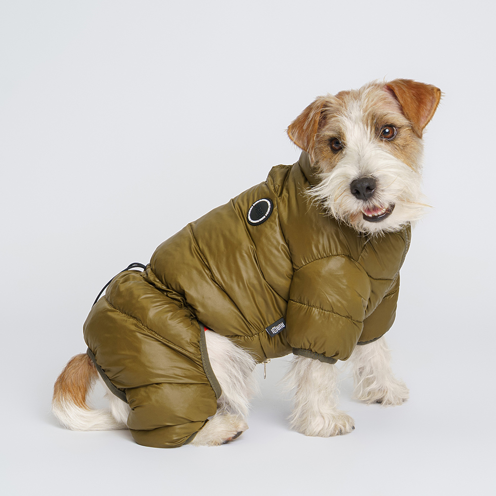 

RURRI Комбинезон на замке (в мешочке) для собак, , оливковый, Зеленый