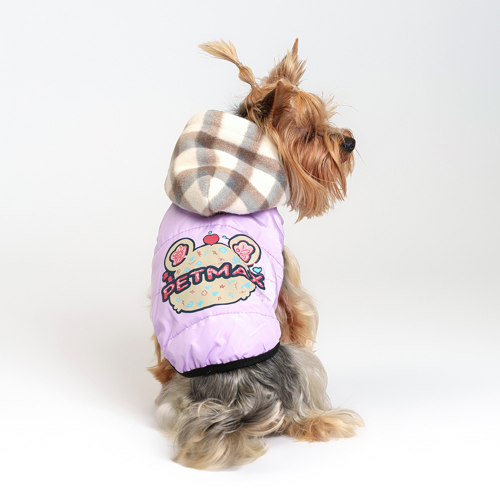 

Petmax Куртка с капюшоном для собак, , сиреневая, Фиолетовый