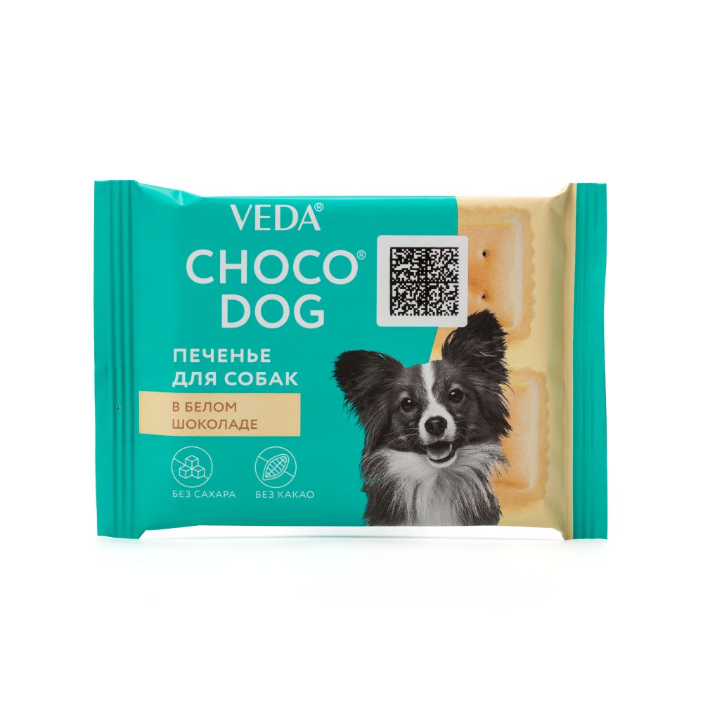 

Choco dog Лакомство Печенье в белом шоколаде для собак, 30 гр.
