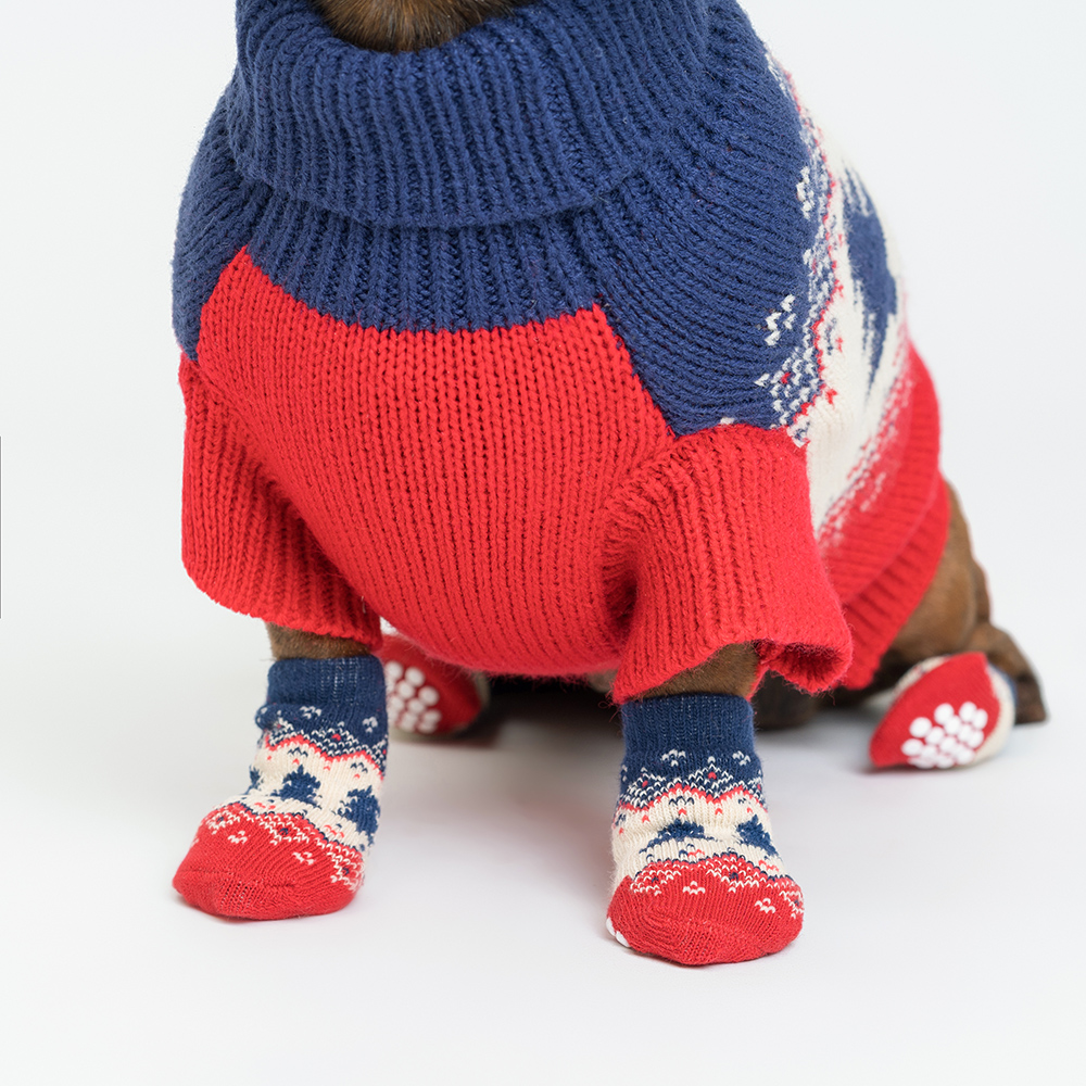 

Petmax Свитер для кошек и собак Елочки, , сине-красный, Синий