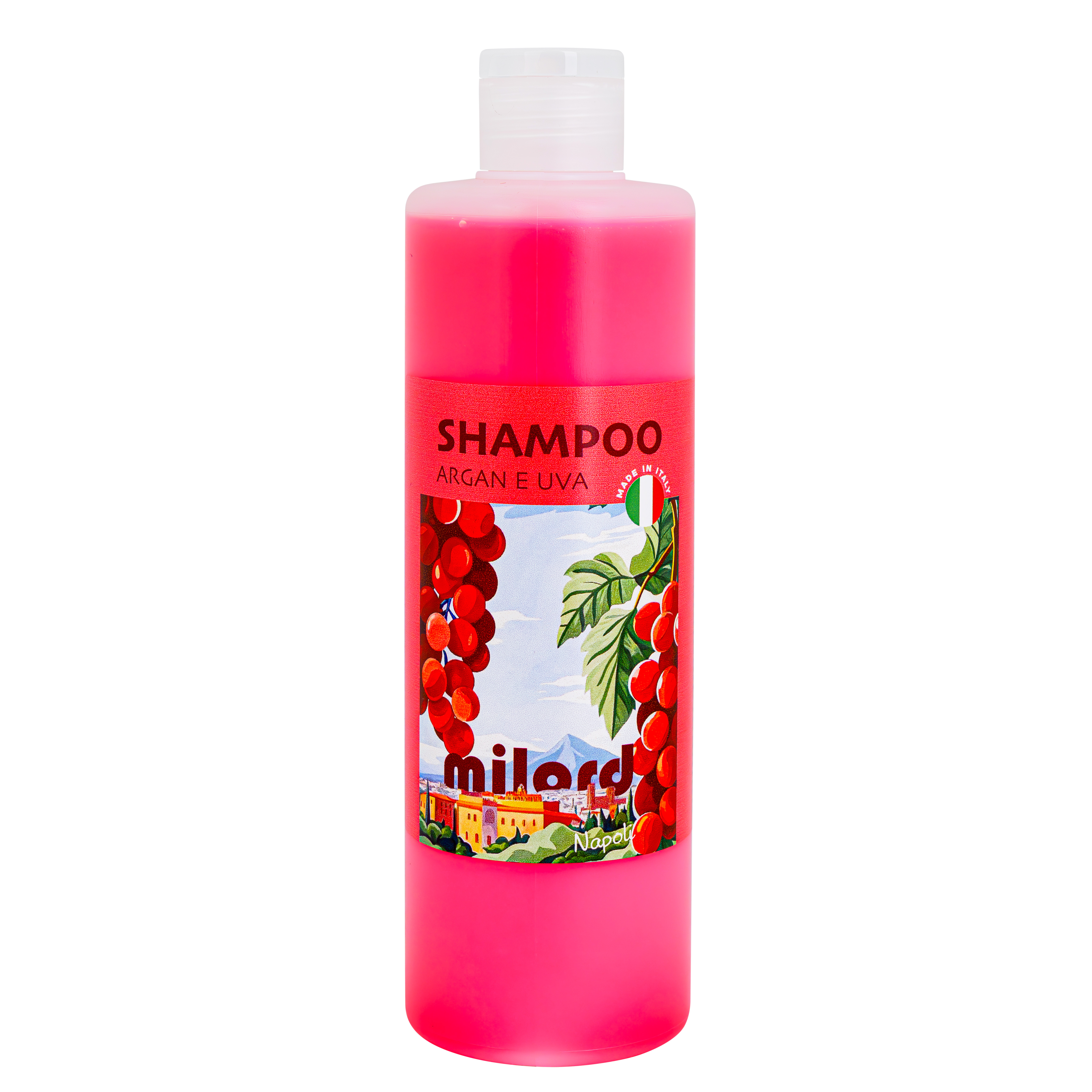 

MILORD Шампунь очищающий Аргана и виноград с пантенолом и маслом арганы, 300 мл.