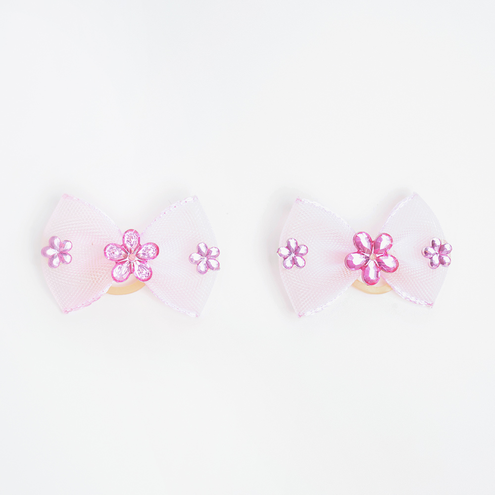 

Petmax Бантики-заколки с цветочком для собак, 3,5х2 см, розовый, 2 шт.