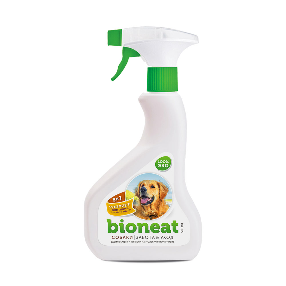 

Bioneat Средство для дезинфекции и устранения запахов мест содержания собак, 500 мл