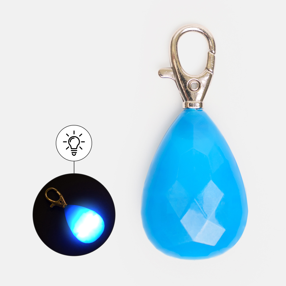 

Rungo Маячок светящийся в форме алмаза на ошейник для собак, , голубой