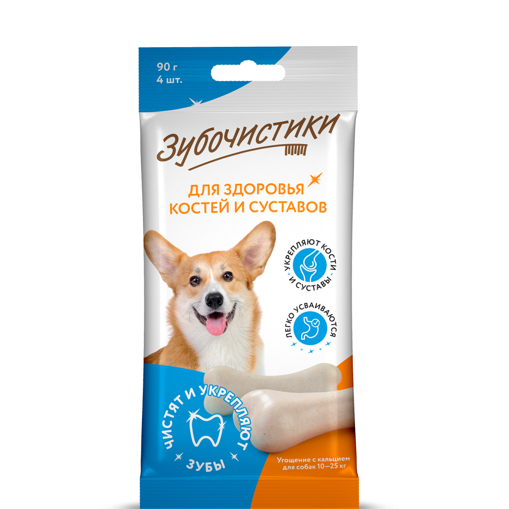 

Деревенские лакомств Лакомство Зубочистики Косточки кальциевые для собак средних пород, 4 шт., 90 гр.