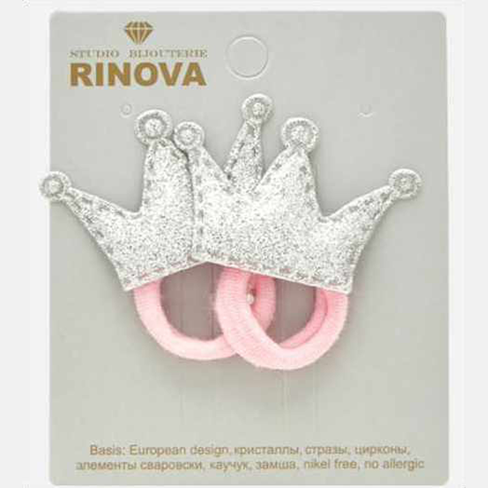 

RINOVA Набор резинок для собачьих волос с декором цветочков, 2 штуки на бирке, Разноцветный