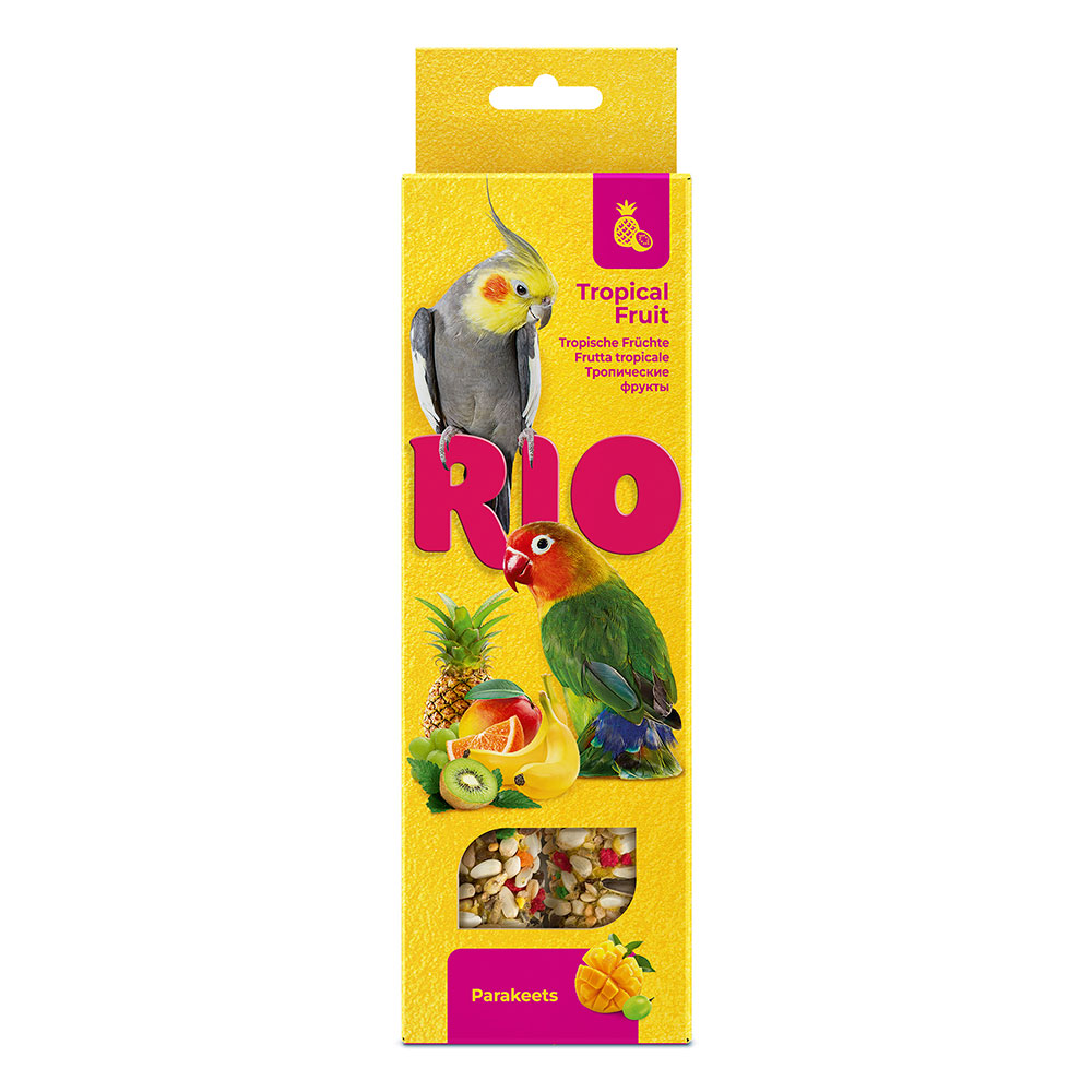 

РИО Лакомство Палочки с тропическими фруктами для попугаев, 2х75 гр.