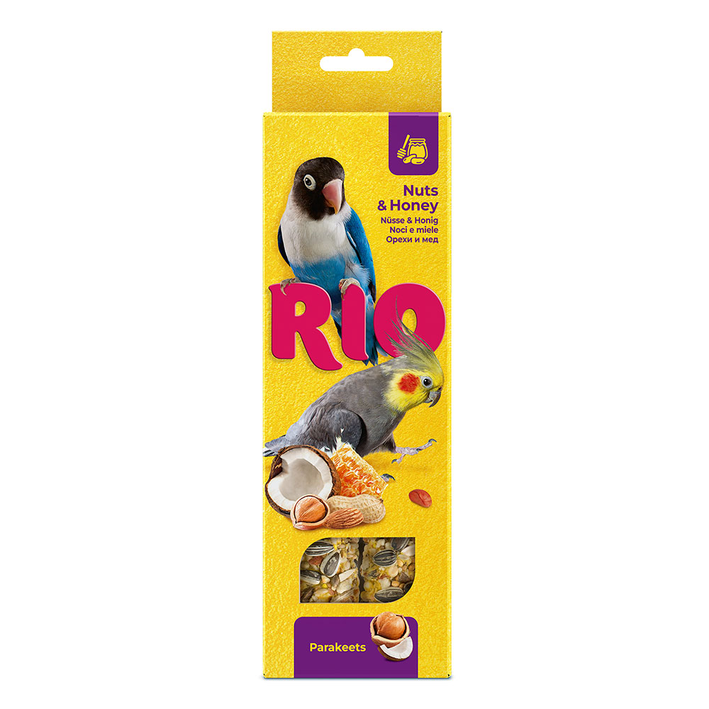 

РИО Лакомство Палочки с медом и орехами для попугаев, 2х75 гр.