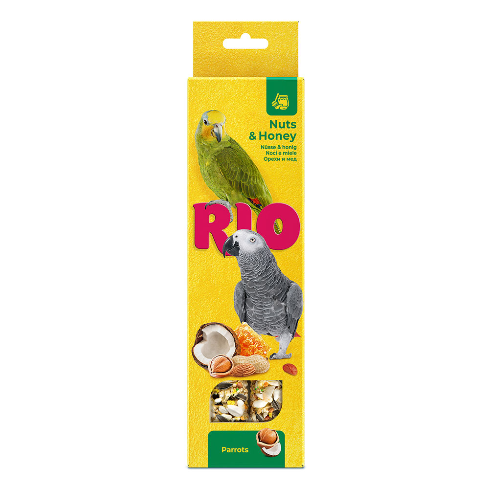 

РИО Лакомство Палочки с медом и орехами для попугаев, 2х90 гр.