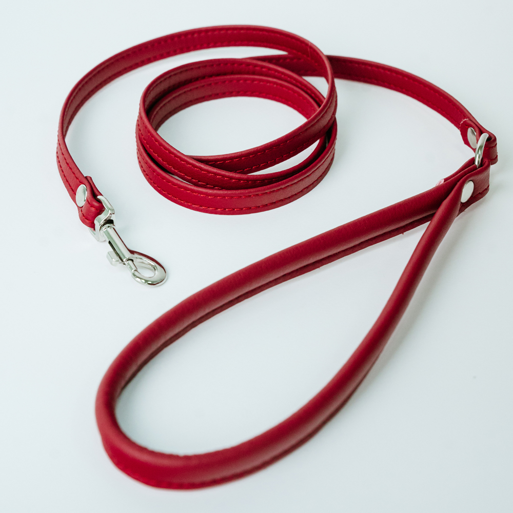 

Аркон Поводок с круглой ручкой для собак до 6 кг Candy, бордовый, Красный