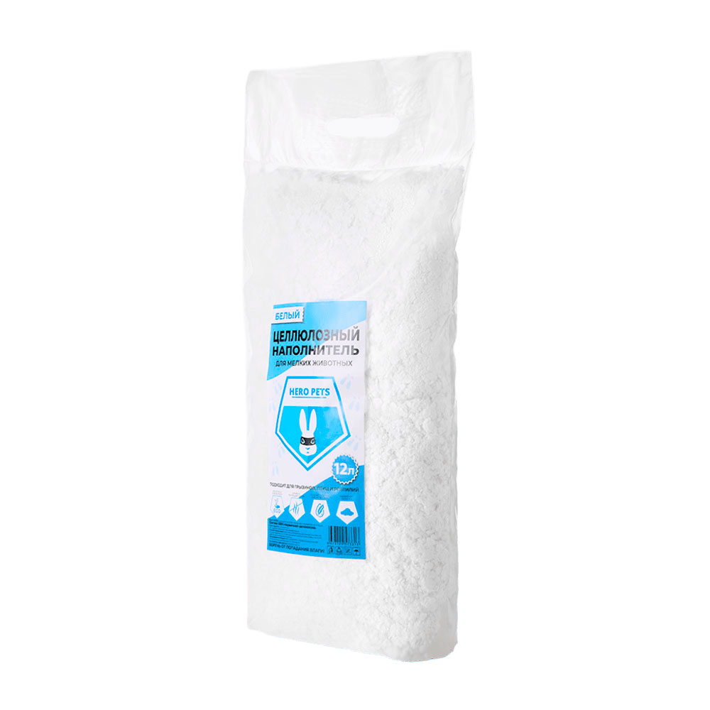 

HERO PETS Наполнитель целлюлозный для грызунов и попугаев, 500 гр.