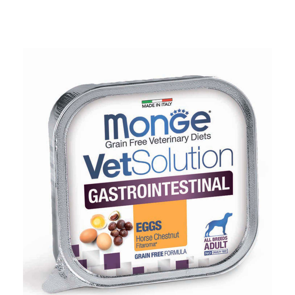 

Monge VetSolution Dog Gastrointestinal Влажный корм (ламистер) для собак при заболеваниях желудочно-кишечного тракта, 150 гр.