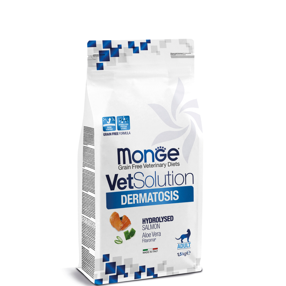 

Monge VetSolution Cat Dermatosis Сухой корм для кошек при заболеваниях кожи, 1,5 кг