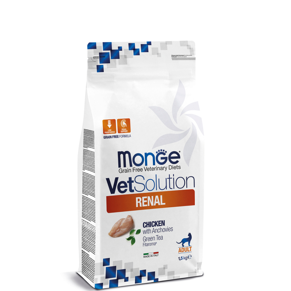 

Monge VetSolution Cat Renal Сухой корм для кошек при заболеваниях почек, 1,5 кг