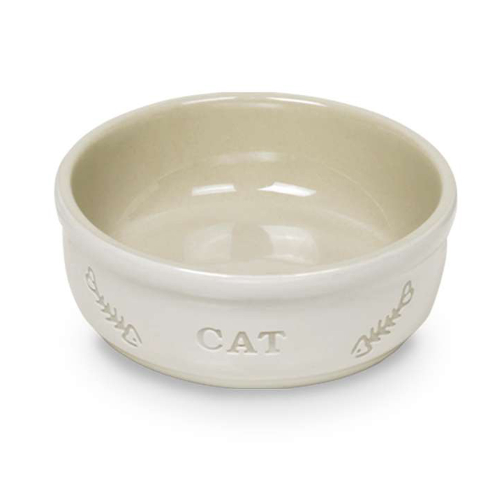 

Nobby Миска керамическая 0,25л белая CAT, Белый