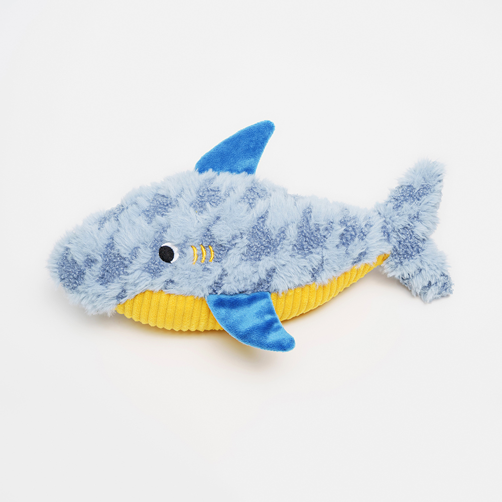 

RURRI Игрушка для собак Акула, 30х10х12 см, Разноцветный