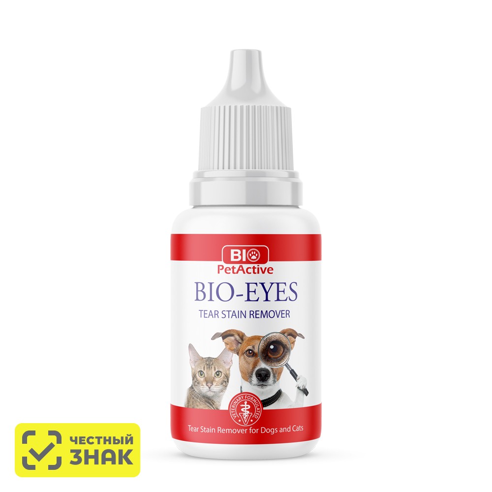 

BIOPETACTIVE Bio-Eyes Лосьон для удаления слезных дорожек у кошек и собак, 50 мл
