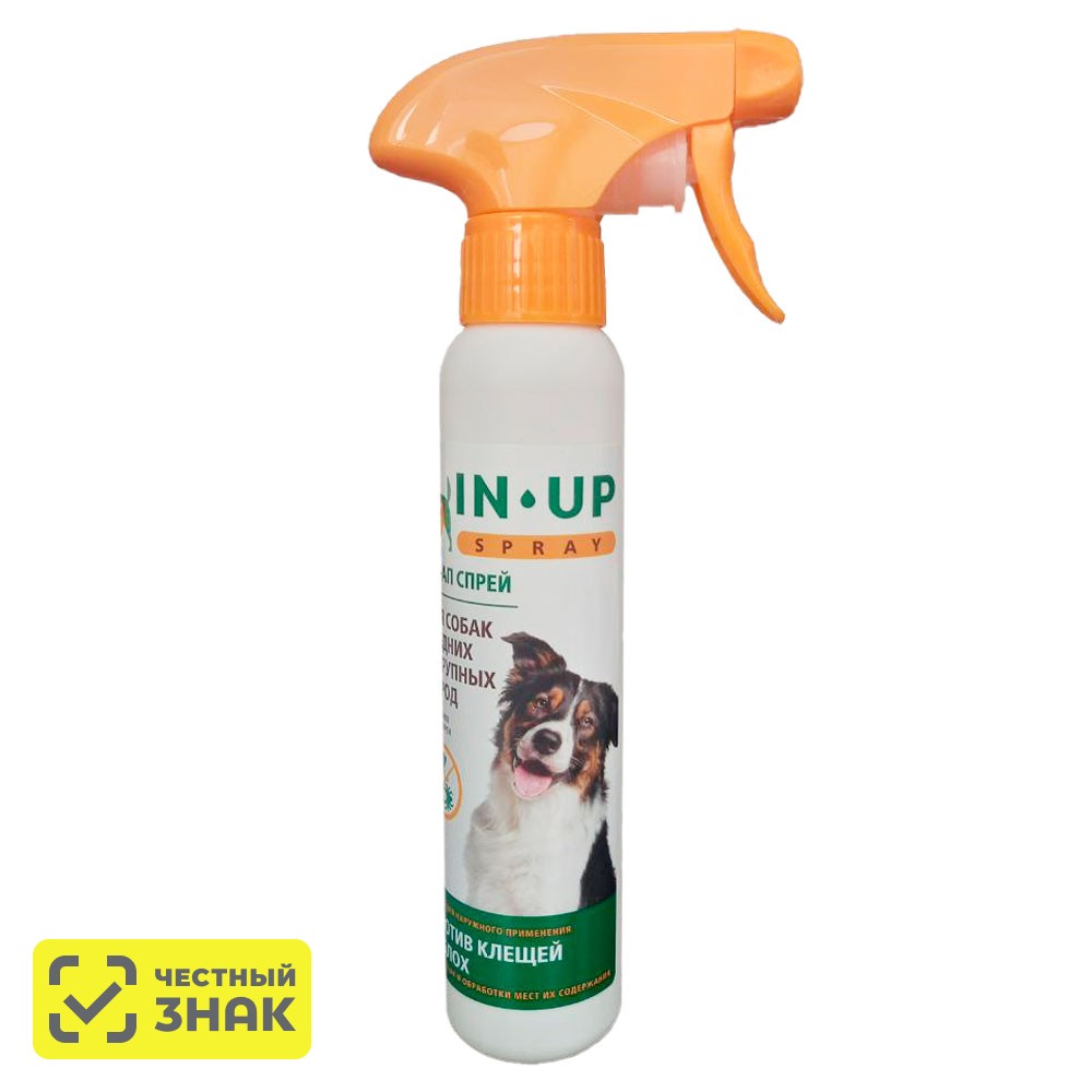 

Астрафарм IN-UP Спрей от блох и клещей для собак средних и крупных пород, 150 мл