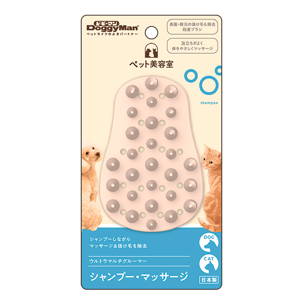 

DOGGYMAN Щетка силиконовая для кошек и собак, бежевый
