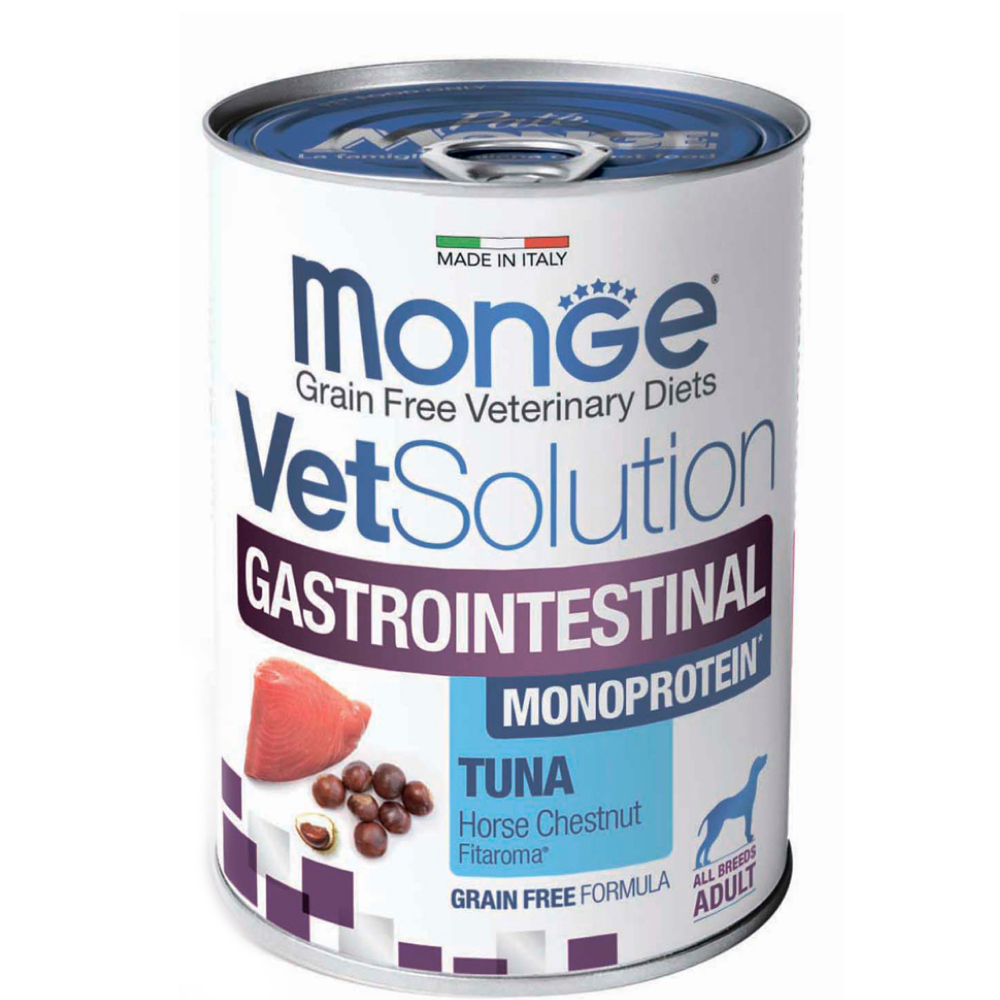 

Monge VetSolution Gastrointestinal Влажный корм (консервы) для собак с заболеваниями жкт, 400 гр.