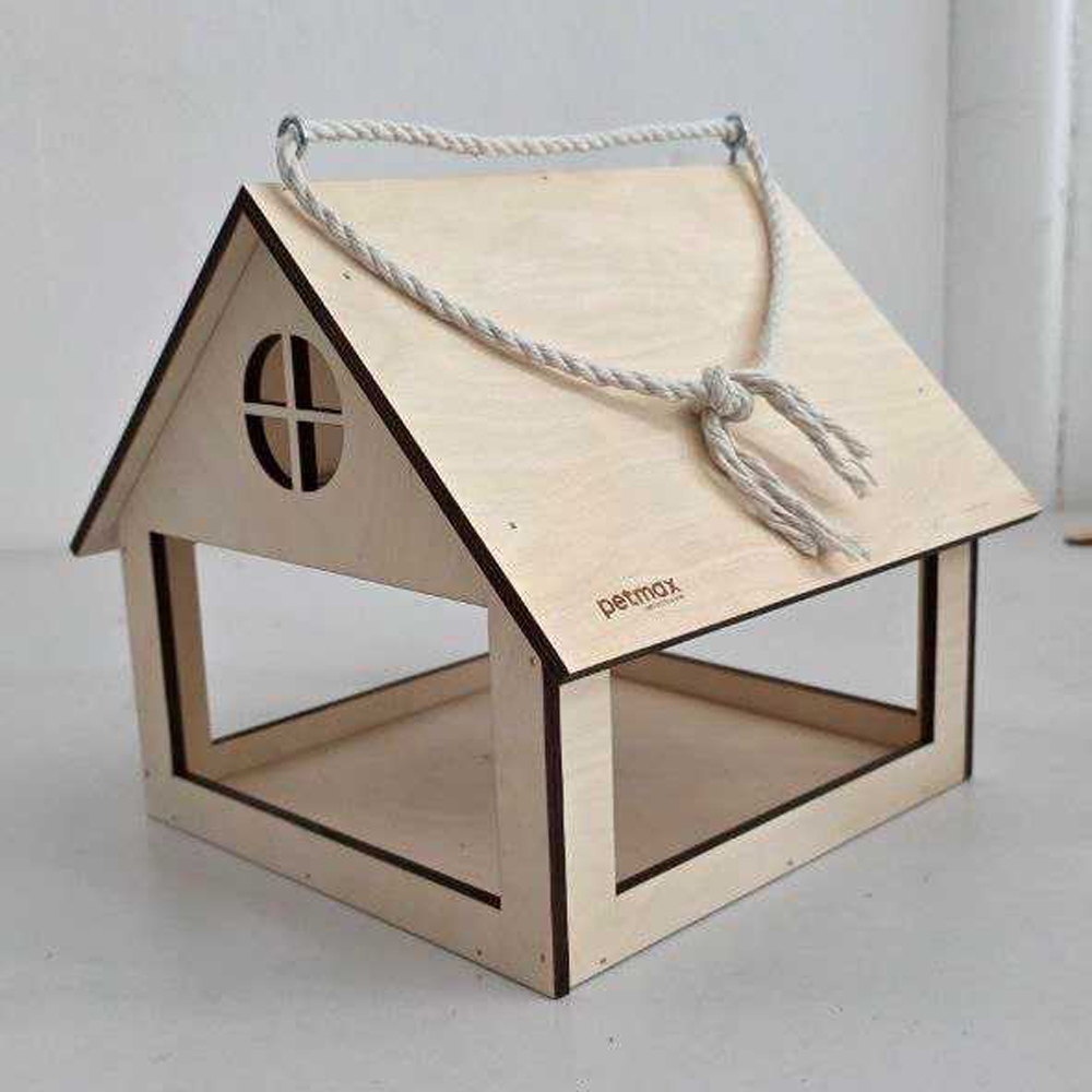 

Petmax Кормушка для птиц Домик, 23х24х22 см