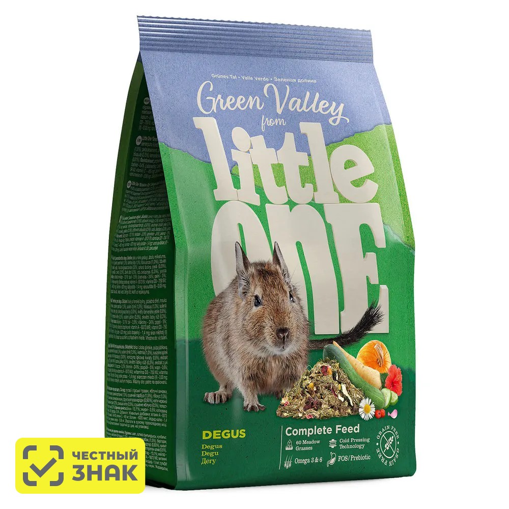

Little One Корм из разнотравья для дегу Зеленая долина, 750 гр.