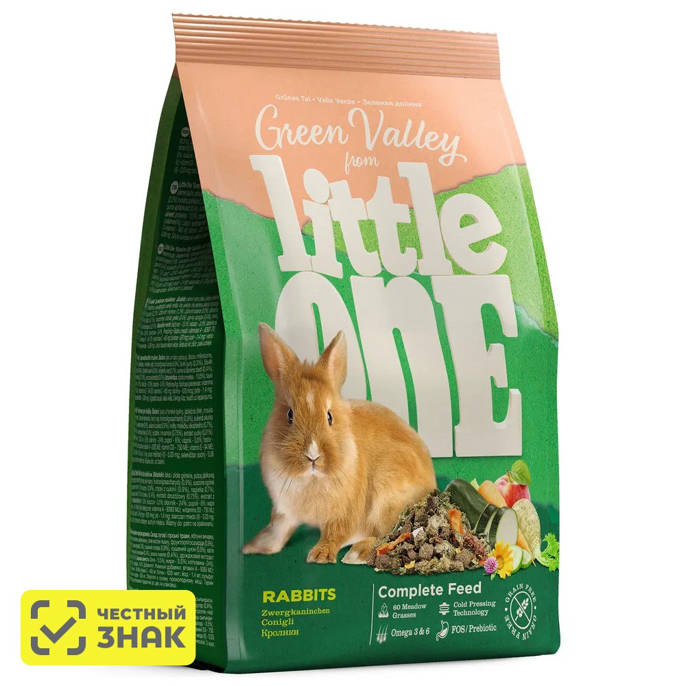 

Little One Корм для кроликов Зелёная долина, 750 гр.