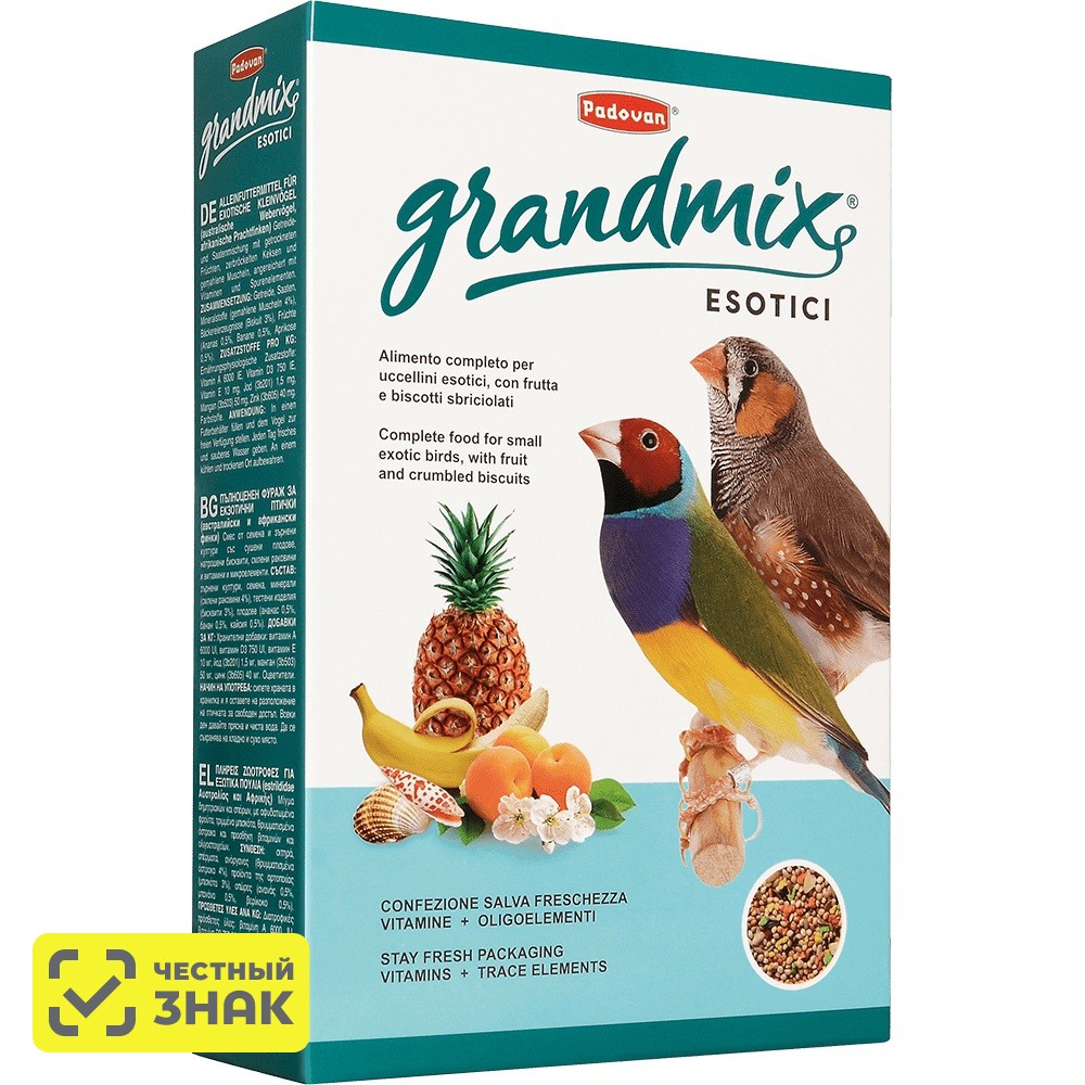 

Padovan Grandmix Esotici Корм для экзотических птиц, 400 г