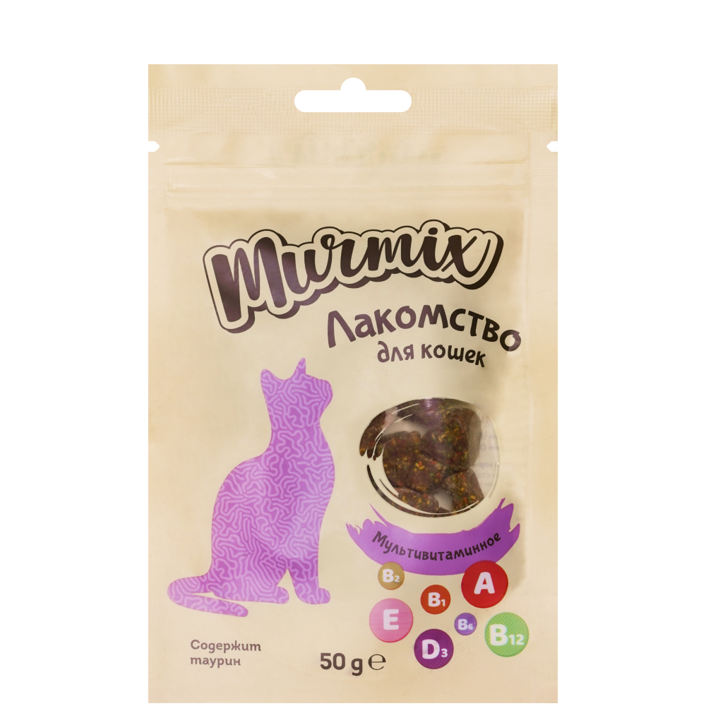 

Murmix Лакомство Мультивитамин для кошек, 50 гр.