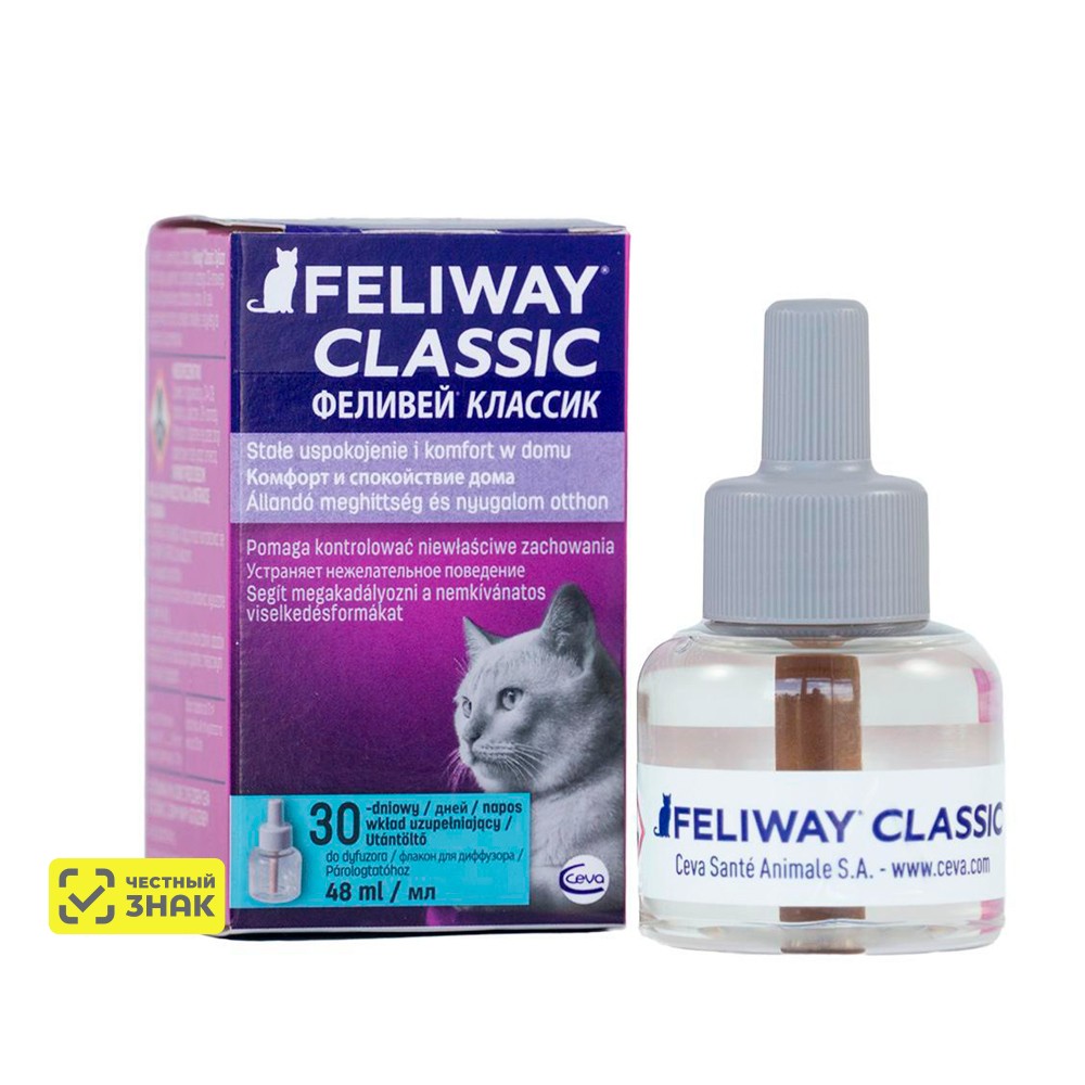 

Ceva Феливей Классик Модулятор поведения для кошек, 48 мл