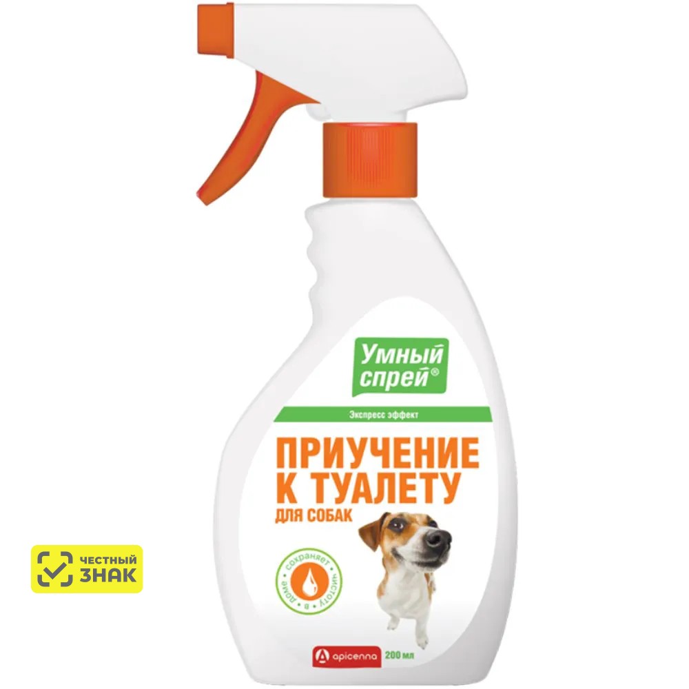 

Apicenna Умный спрей Приучение к туалету для собак, 200 мл