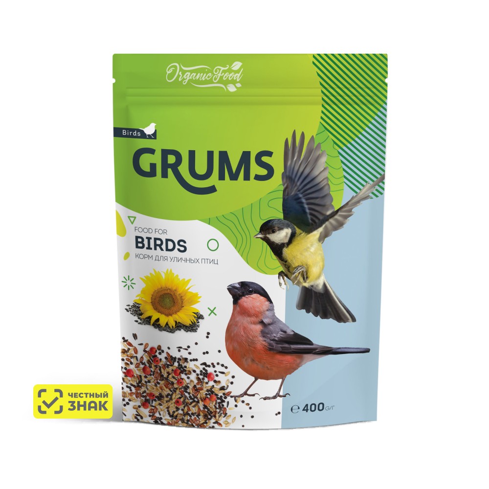 

GRUMS Корм для уличных птиц, 400 гр.